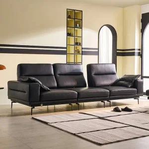 [다우닝]마르떼 4인 스윙 전체 천연가죽 소파