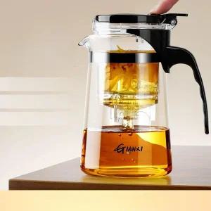 차내리는 차메이커 녹차 필터 주전자 다도 가정용 티메이커 스미스 유리티포트 거름망 인덕션