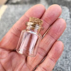 귀여운 미니 코르크마개 투명 유리병 공병 5ml