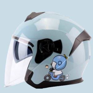 투명 오토바이 배터리 범용 사계절용 라이더 귀여운 페이스 고글 헬멧 전동스쿠터 겨울용