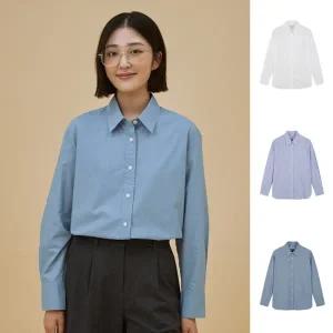 [롯데백화점]폴햄 여성 포플린 루즈핏 셔츠 PHE3WC2023