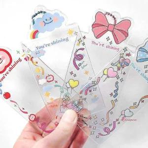 투명홀더 키홀더 포장계 백참 포토카드 4P ssu035