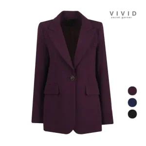 VIVID 여성 원버튼 스판 정장 자켓781264
