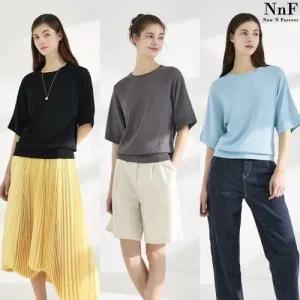 [시크릿특가] [1+1+1] NNF 가오리 니트 블라우스 3종 (N06-3)