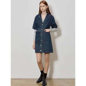 [르샵]카라넥 데님 원피스 택가격 139000원 _P404002524