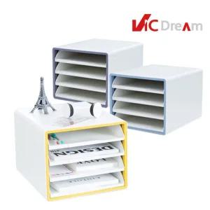 디럭스 오픈형 서류함 4단/문서/수납/데스크/책상/용지/정리/병원/학교/학원/사무실/회사/오피스