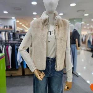 시슬리/애플아울렛/천연 밍크 퍼 베스트 SAFU31461