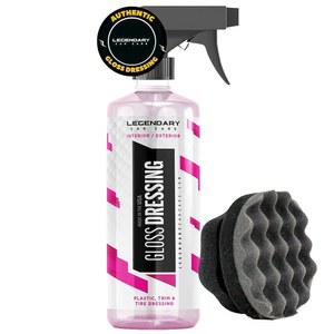 어플리케이터 16온스를 사용한 전설적인 광택 드레싱 - 타이어 샤인 스프레이 및 플라스틱 리스토어 수성 비그리스 내/외부 디테일 트림, 고무, 비닐 차량용