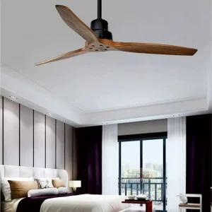 공장 대형 실링팬 천장 창고 산업용 우드 무음 벽스위치