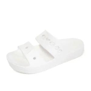 [보리보리/크록스 슈즈]크록스 바야 플랫폼 샌들 슬리퍼 화이트 208188-100