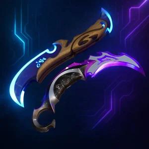 발로란트 근접무기 야광 카람빗 쿠나이 약탈자