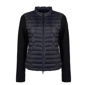 몽클레어 로고 패치 패딩 가디건 니트 9B00028 M1367 999