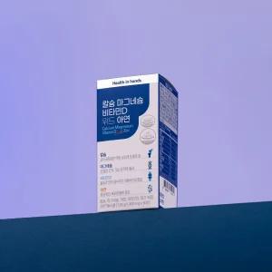 헬스인핸드 칼슘 마그네슘 비타민D 위드 아연 90정 / 3개월분 / 망간함유 (소비기한 : 2026년 02월 25일)
