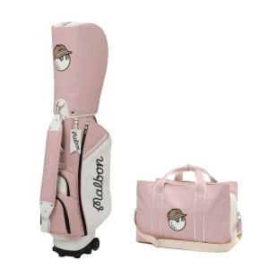 트롤리 여성 바퀴형 뉴본 클래식 골프백 보스턴백 세트 골프가방 golfmalbon