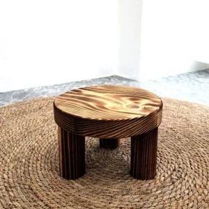 ksr 원목 화분 받침대 우드스텐드 소 22x15cm 원형