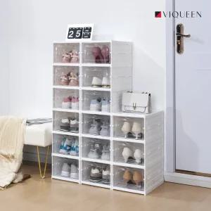 바이퀸 원터치 접이식 6단 신발 정리함 현관 틈새 수납 정리대 신발장