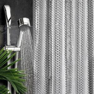 욕실 샤워커튼 큐빅 반투명 비닐가림막 곰팡이방지 커튼