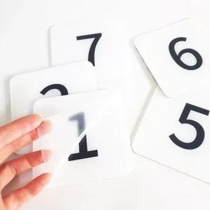 고품질 번호판 스티커 사각 아크릴 사물함 주차 테이블 1-25 (WFJLM7E)