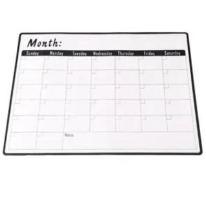 고품질 부착식 월간 일정 화이트보드 자석판 게시판 사무실 (WFJLM93)