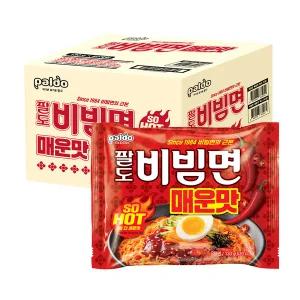 팔도 비빔면 매운맛 40개입 (5개입번들 x 8개) / 봉지라면