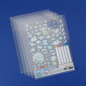 시나모롤 인덱스 L홀더 5입/서류/자료보관/캐릭터/L자/엘자/파일/화일/투명/L파일/L화일/홀더/두꺼운/폴더