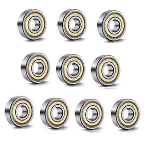 608 ZZ 볼 베어링(10PCS), 608Z 금속 이중 차폐 미니어처 딥 그루브 스케이트보드 볼 베어링(8mm x 22mm x 7mm)