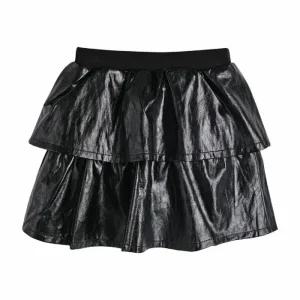 컬리수 HC04 샤이닝레더캉캉스커트 아동 키즈 초등 여아 여자아아 봄 가을 초겨울 인