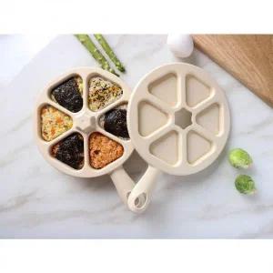 김밥틀6구 CXBF4727 삼각김밥 삼각틀 주먹밥 이유식 김밥틀 나들이밥 삼각 캠핑밥틀