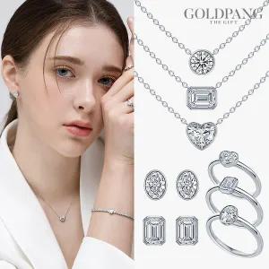 골드팡 Pt950 플래티넘 BEST 랩다이아몬드 귀걸이/반지/목걸이 ::결혼예물::