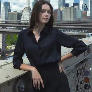 [NS홈쇼핑][엘루아] 스탠 카라 새틴 블라우스 3종택1[35447547]