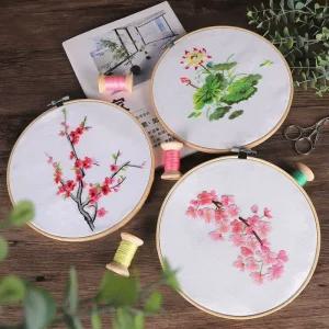 동양자수 펀치니들 DIY 재료 프랑스감성 바늘꿰기 자수틀 취미키트