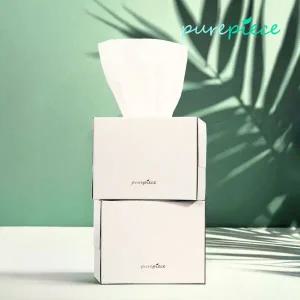 먼지없는 퓨어피스 미니각티슈 230매 12개입 천연펄프 미용티슈