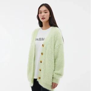 앙고라 박시핏 롱 니트 가디건 AP4KGC41