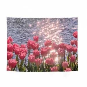 바란스 튤립 가리개 윤슬 가림천 커튼 천포스터 (3QBaw)