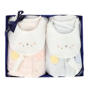 [NS홈쇼핑](압소바쌍둥이출산,백일,아기옷)두두우주복턱받이2벌세트(A27-20606)..[35451447]