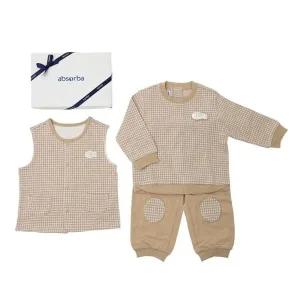 [NS홈쇼핑](압소바출산백일돌아기등원복)밍키상하+밍키조끼세트(A27-212862s)..