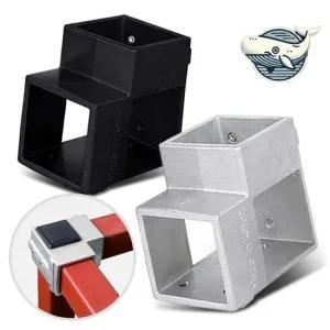 조립식 사각파이프 연결 조인트 4개 실용형 파이프연결 파이프조인트 파이프클램프 멀티조인트