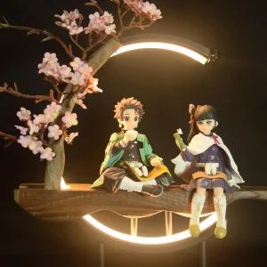 피크닉 네즈코 무드등 귀멸의칼날 피규어 네츠코 대나무 귀칼 젠이츠 수면등 LED 조명 굿즈