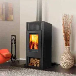 회전 벽난로 불멍 인테리어 실내 화목 난로 양면 펜션