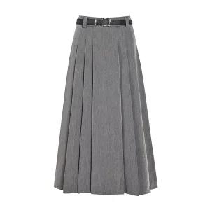 [JJ지고트](센텀시티점)벨트 세트 플리츠 롱스커트 GR9N0SK921