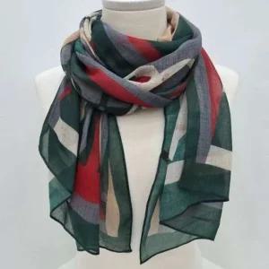 [애슬릿] 롱 스카프 여성 가을 사각 패턴 빅 대형 간절기