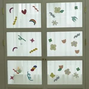 유리창 드로잉 창문 거울 리무버블 스티커 시즌2 4type 벽 데코 포인트 인테리어스티커