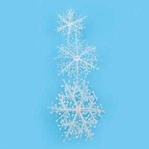 (눈꽃3단모빌) 크리스마스 파티 장식 소품 설정 데코