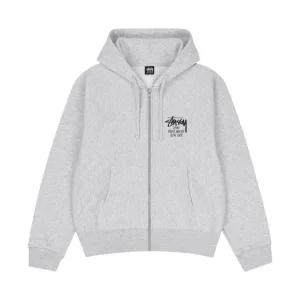 스투시 스탁 도버 스트리트 마켓 뉴욕 후드 집업 애쉬 헤더 Stussy