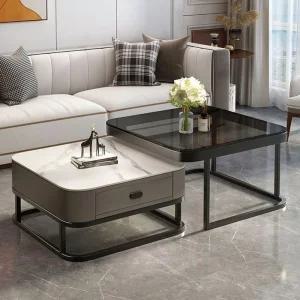 거실 확장 테이블 낮은 쇼파 수납 유리 티테이블 책상 좌탁