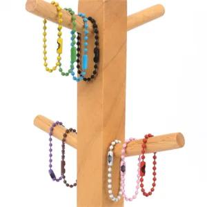 알찬곳간 칼라 메탈 구슬줄 10CM 키홀더