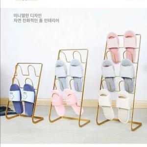 욕실슬리퍼걸이 실내화거치대 철재골드 거실화