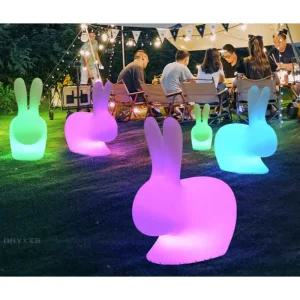 토끼조명 공원 이벤트 행사장 펜션 인테리어 조명 53cm 실외 전기 모델-3색 디밍