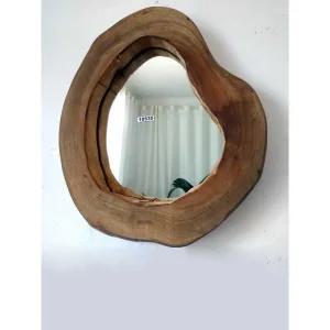 우드 거울 나무 빈티지 벽걸이 불규칙한 프레임 미러 (세로35cmx가로29cmx두께5cm)