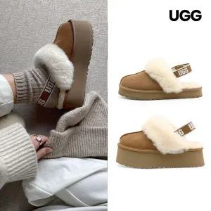 [UGG]어그 UGG 펀케트 여성 주니어 밴딩 스웨이드 플랫폼 샌들 체스트넛 2종택일 1113474/1130395K